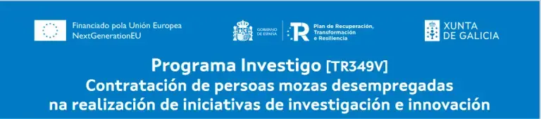 Programa Investigo [TR349V] Contratación de persoas mozas desempregadas na realización de iniciativas de investigación e innovación